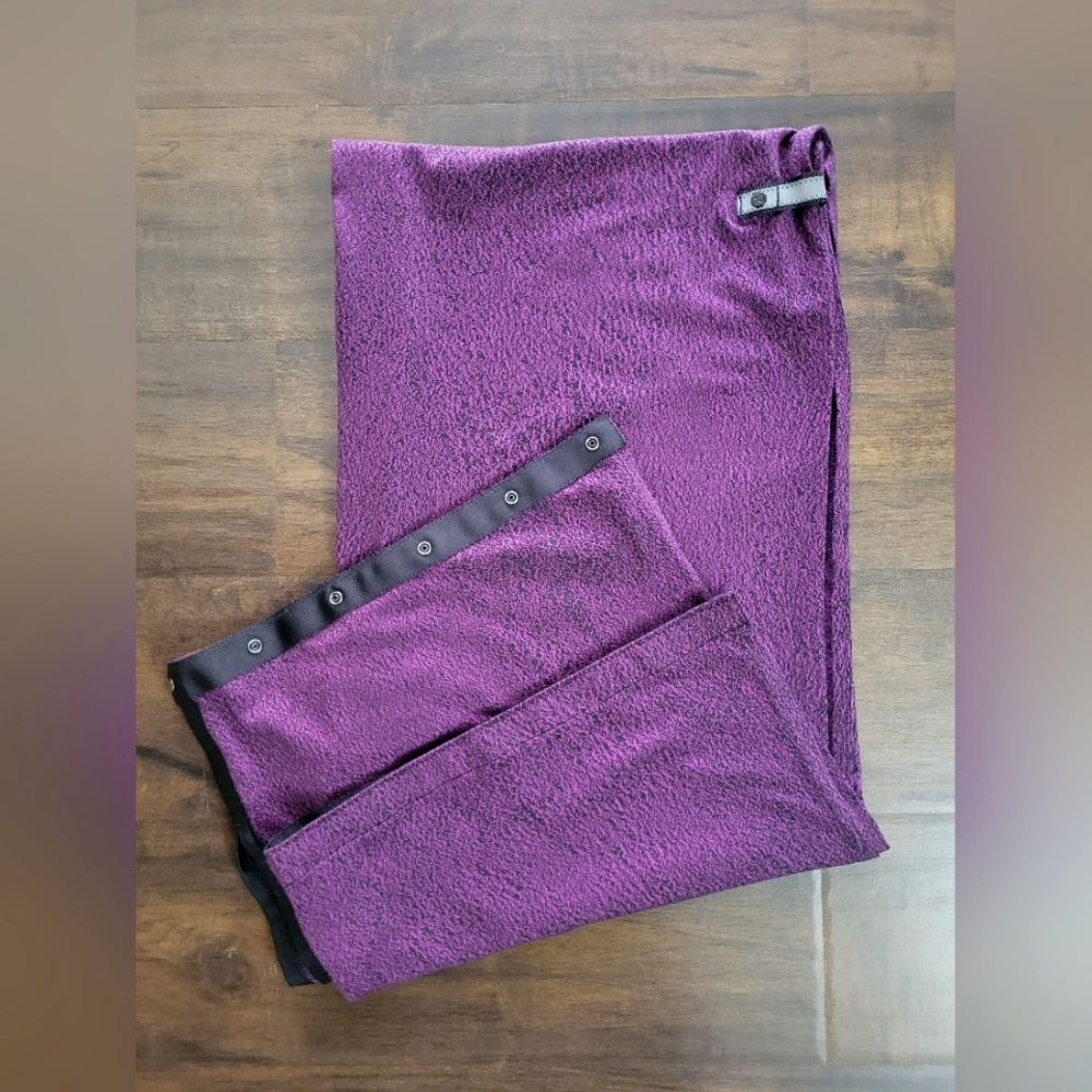 Lululemon Vinyasa Wrap Scarf Running Luon Spray Jacquard Aurora Black Purple